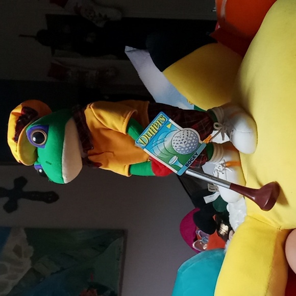 Vintage 1997 24K Duffers Bogey Frog Plush For Golf Lovers NWT - Picture 4 of 4